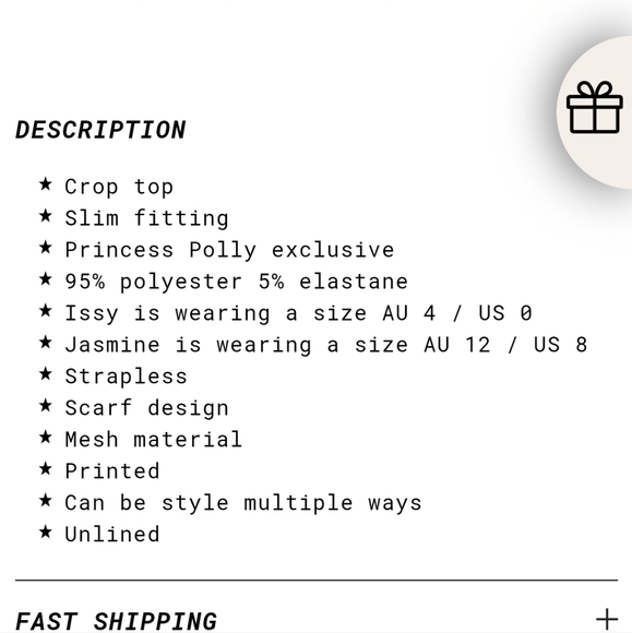 Like New! Princess Polly Atkins Wrap Around Halter Top - Picture 5 of 9